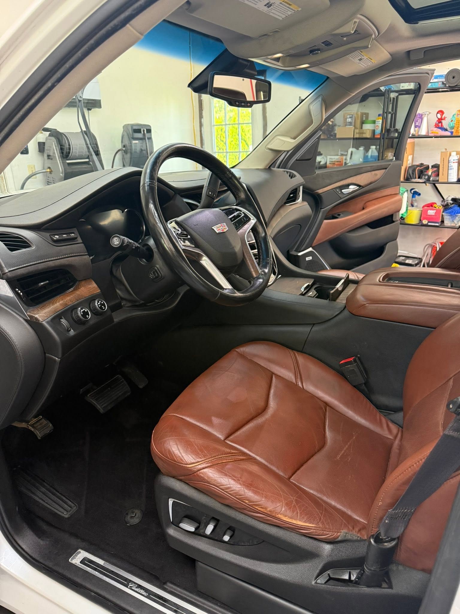 Cadillac interior after detailing